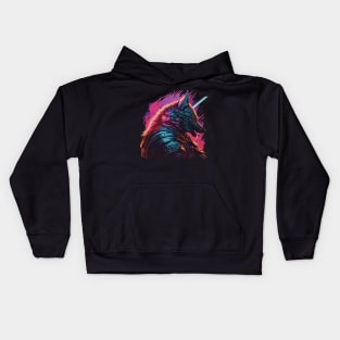 Samurai wolf Kids Hoodie